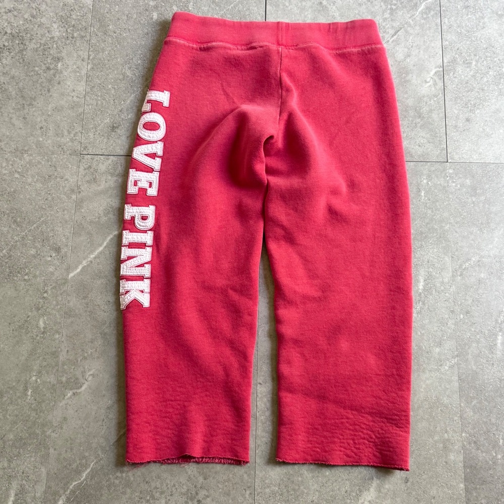 Y2K Pink Victoria's Secret Love Pink Capri Sweatpants